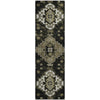 Piper Looms Mayfield Medallions AMF846 Black Machine Washable Area Rug Runner Main Image