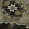 Piper Looms Mayfield Medallions AMF846 Black Machine Washable Area Rug Swatch Image