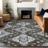 Piper Looms Mayfield Medallions AMF846 Chocolate Machine Washable Area Rug Lifestyle Image Feature