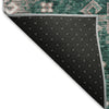 Piper Looms Mayfield Medallions AMF846 Emerald Machine Washable Area Rug Backing Image