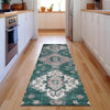 Piper Looms Mayfield Medallions AMF846 Emerald Machine Washable Area Rug Runner Lifestyle Image Feature