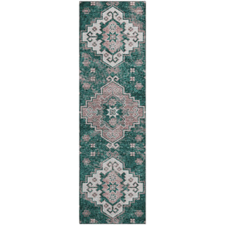 Piper Looms Mayfield Medallions AMF846 Emerald Machine Washable Area Rug Runner Main Image