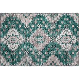 Piper Looms Mayfield Medallions AMF846 Emerald Machine Washable Area Rug Scatter Main Image