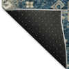 Piper Looms Mayfield Medallions AMF846 Navy Machine Washable Area Rug Backing Image