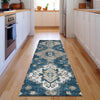 Piper Looms Mayfield Medallions AMF846 Navy Machine Washable Area Rug Runner Lifestyle Image Feature