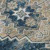 Piper Looms Mayfield Medallions AMF846 Navy Machine Washable Area Rug Swatch Image
