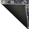 Piper Looms Mayfield Medallions AMF846 Purple Machine Washable Area Rug Backing Image