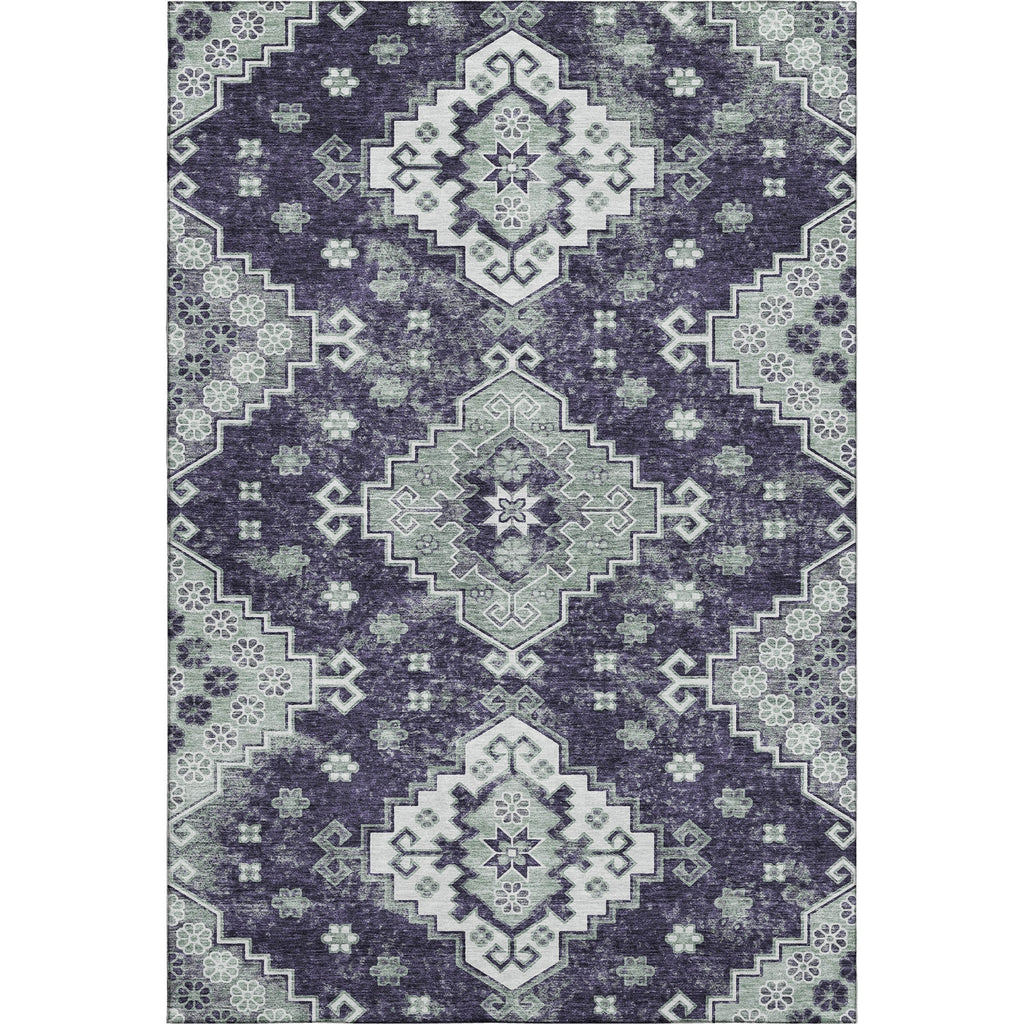 Piper Looms Mayfield Medallions AMF846 Purple Machine Washable Area Rug main image
