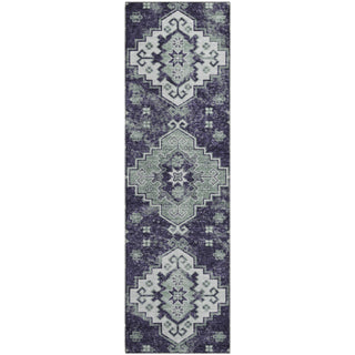 Piper Looms Mayfield Medallions AMF846 Purple Machine Washable Area Rug Runner Main Image