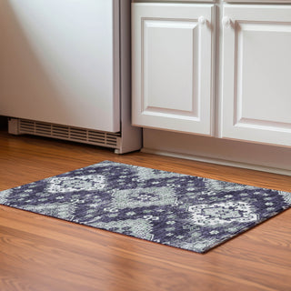 Piper Looms Mayfield Medallions AMF846 Purple Machine Washable Area Rug Scatter Lifestyle Image Feature