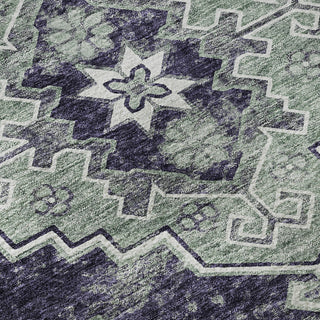 Piper Looms Mayfield Medallions AMF846 Purple Machine Washable Area Rug Swatch Image