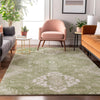 Piper Looms Mayfield Medallions AMF847 Aloe Machine Washable Area Rug Lifestyle Image Feature