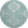 Piper Looms Mayfield Medallions AMF847 Aqua Machine Washable Area Rug Round Main Image