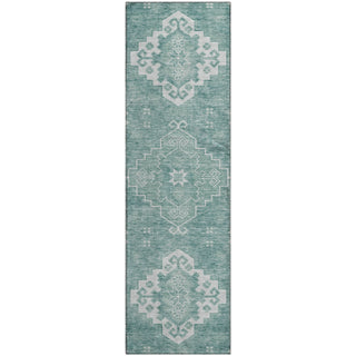 Piper Looms Mayfield Medallions AMF847 Aqua Machine Washable Area Rug Runner Main Image