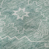 Piper Looms Mayfield Medallions AMF847 Aqua Machine Washable Area Rug Swatch Image