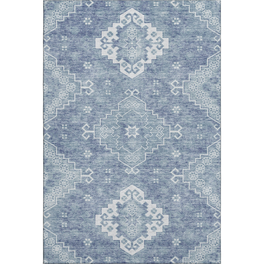 Piper Looms Mayfield Medallions AMF847 Blue Machine Washable Area Rug main image