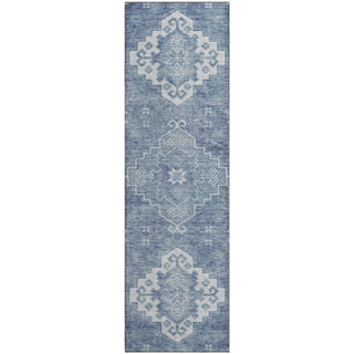 Piper Looms Mayfield Medallions AMF847 Blue Machine Washable Area Rug Runner Main Image