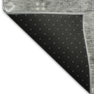Piper Looms Mayfield Medallions AMF847 Gray Machine Washable Area Rug Backing Image