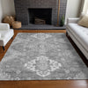 Piper Looms Mayfield Medallions AMF847 Gray Machine Washable Area Rug Lifestyle Image Feature