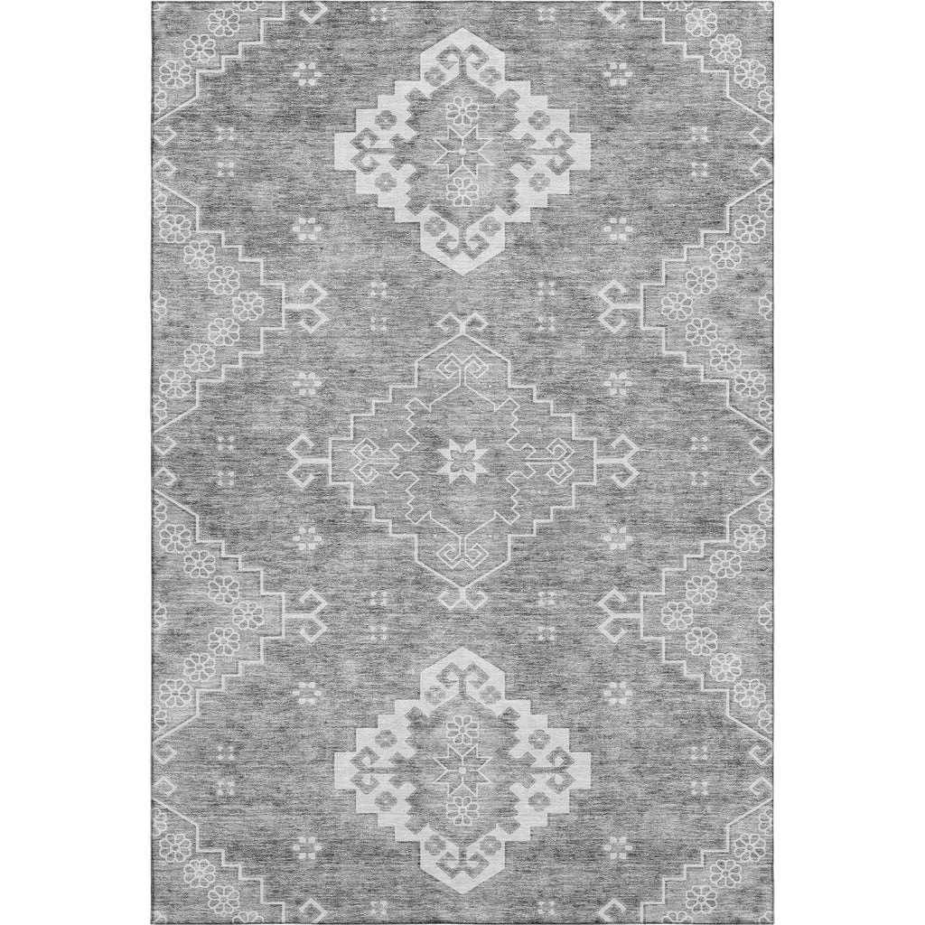 Piper Looms Mayfield Medallions AMF847 Gray Machine Washable Area Rug main image