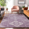 Piper Looms Mayfield Medallions AMF847 Lavender Machine Washable Area Rug Lifestyle Image Feature