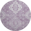 Piper Looms Mayfield Medallions AMF847 Lavender Machine Washable Area Rug Round Main Image