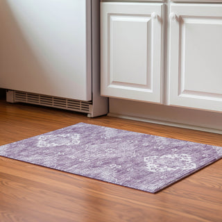 Piper Looms Mayfield Medallions AMF847 Lavender Machine Washable Area Rug Scatter Lifestyle Image Feature