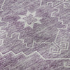 Piper Looms Mayfield Medallions AMF847 Lavender Machine Washable Area Rug Swatch Image