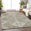 Piper Looms Mayfield Medallions AMF847 Taupe Machine Washable Area Rug Lifestyle Image Feature