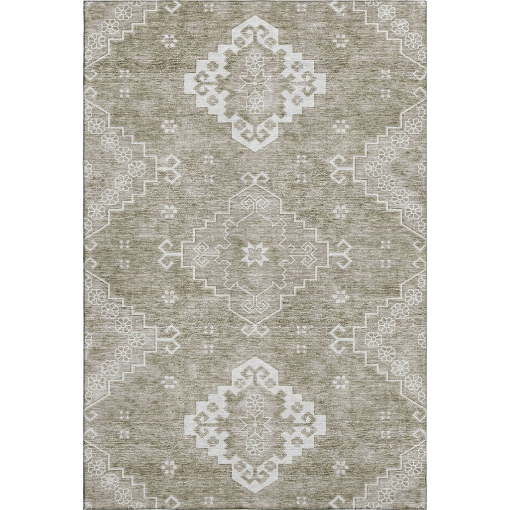 Piper Looms Mayfield Medallions AMF847 Taupe Machine Washable Area Rug main image