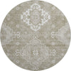 Piper Looms Mayfield Medallions AMF847 Taupe Machine Washable Area Rug Round Main Image