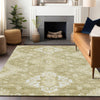 Piper Looms Mayfield Medallions AMF847 Wheat Machine Washable Area Rug Lifestyle Image Feature