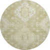 Piper Looms Mayfield Medallions AMF847 Wheat Machine Washable Area Rug Round Main Image