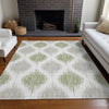 Piper Looms Mayfield Ikat AMF848 Aloe Machine Washable Area Rug Lifestyle Image Feature