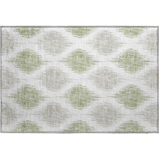 Piper Looms Mayfield Ikat AMF848 Aloe Machine Washable Area Rug Scatter Main Image