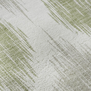 Piper Looms Mayfield Ikat AMF848 Aloe Machine Washable Area Rug Swatch Image