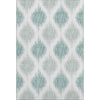 Piper Looms Mayfield Ikat AMF848 Aqua Machine Washable Area Rug main image