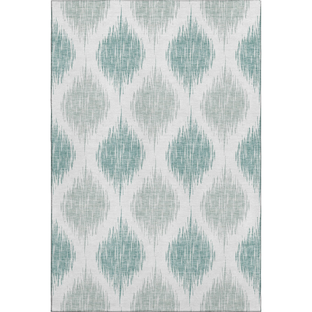Piper Looms Mayfield Ikat AMF848 Aqua Machine Washable Area Rug main image