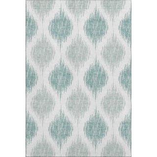 Piper Looms Mayfield Ikat AMF848 Aqua Machine Washable Area Rug main image