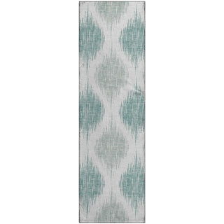 Piper Looms Mayfield Ikat AMF848 Aqua Machine Washable Area Rug Runner Main Image