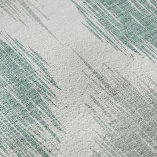 Piper Looms Mayfield Ikat AMF848 Aqua Machine Washable Area Rug Swatch Image