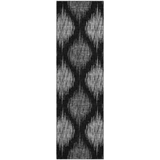 Piper Looms Mayfield Ikat AMF848 Black Machine Washable Area Rug Runner Main Image