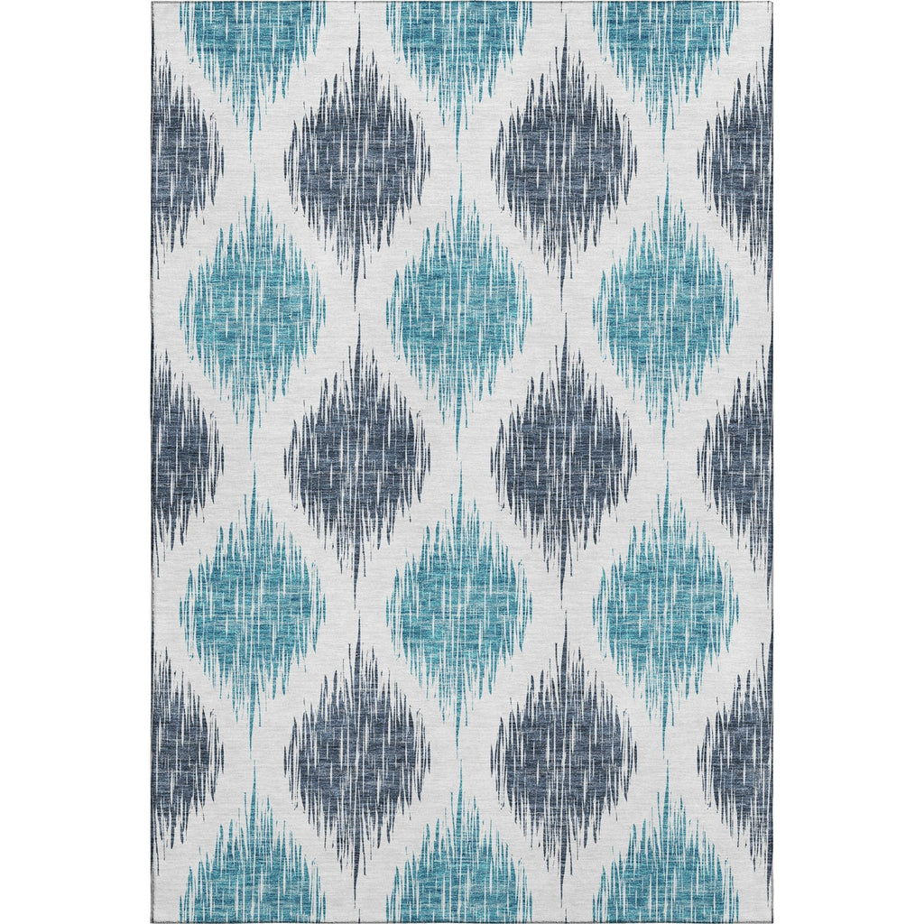 Piper Looms Mayfield Ikat AMF848 Blue Machine Washable Area Rug main image