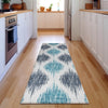 Piper Looms Mayfield Ikat AMF848 Blue Machine Washable Area Rug Runner Lifestyle Image Feature