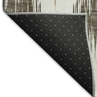 Piper Looms Mayfield Ikat AMF848 Chocolate Machine Washable Area Rug Backing Image