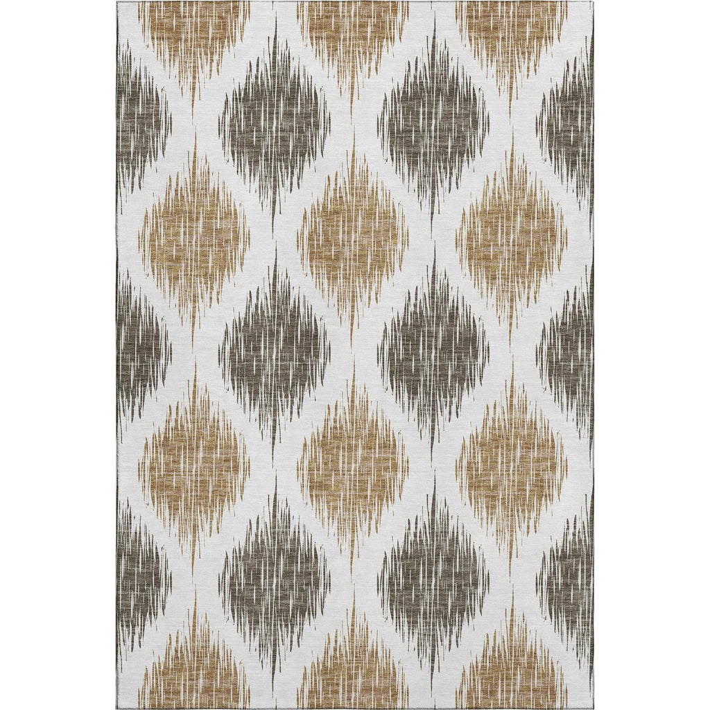 Piper Looms Mayfield Ikat AMF848 Chocolate Machine Washable Area Rug main image