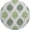 Piper Looms Mayfield Ikat AMF848 Fern Machine Washable Area Rug Round Main Image