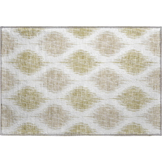 Piper Looms Mayfield Ikat AMF848 Gold Machine Washable Area Rug Scatter Main Image