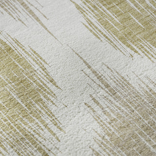 Piper Looms Mayfield Ikat AMF848 Gold Machine Washable Area Rug Swatch Image