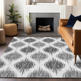 Piper Looms Mayfield Ikat AMF848 Gray Machine Washable Area Rug Lifestyle Image Feature